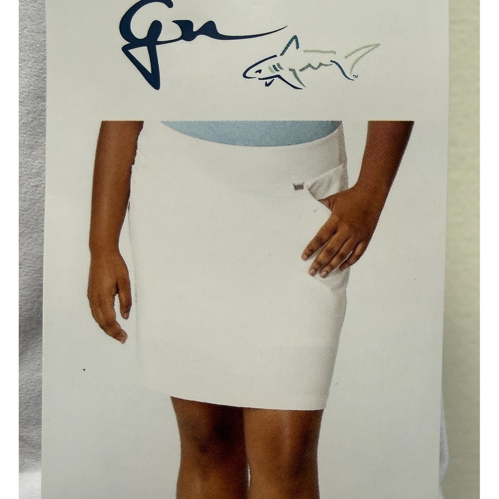 Greg Norman Skort Womens 2X White Golf Skirt Stretch Performance NWT